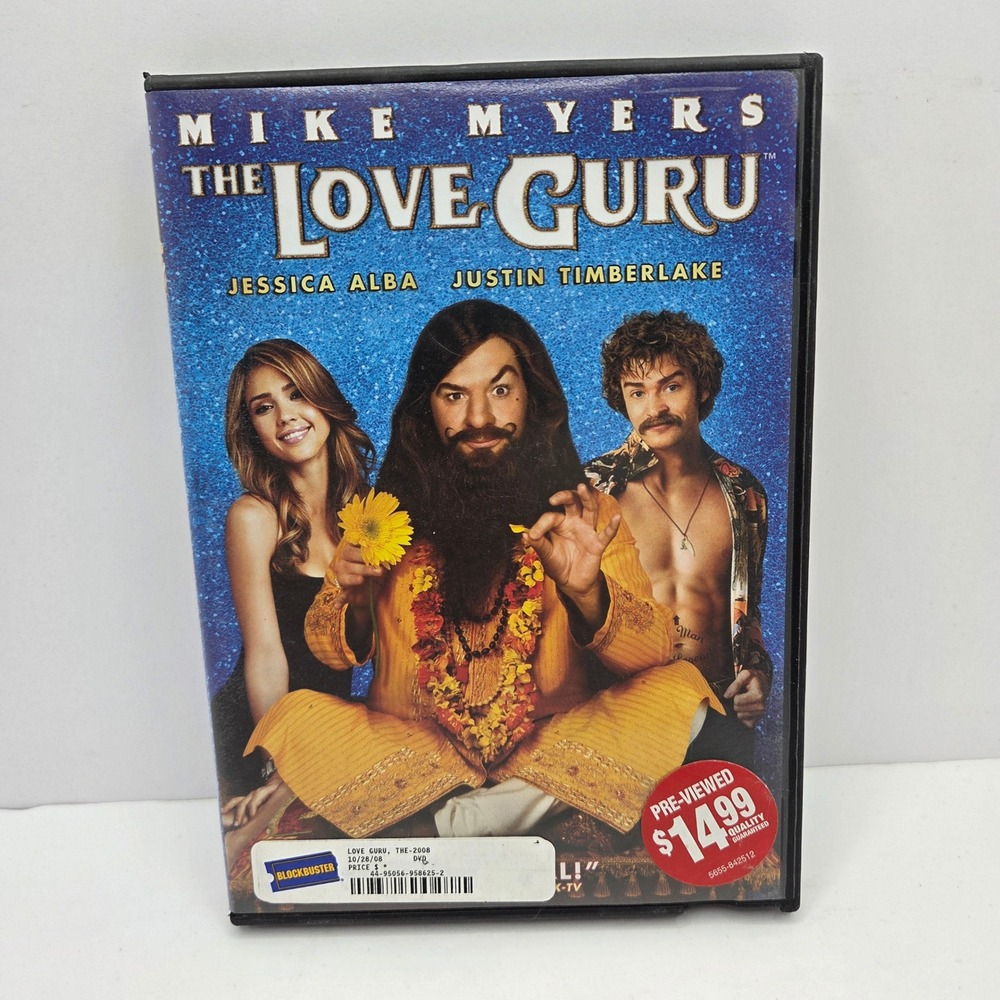 Paramount The Love Guru DVD Mike Myers Jessica Alba 2008 Widescreen Comedy